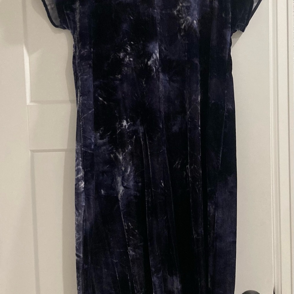 Tie-Dye Velvet Dress